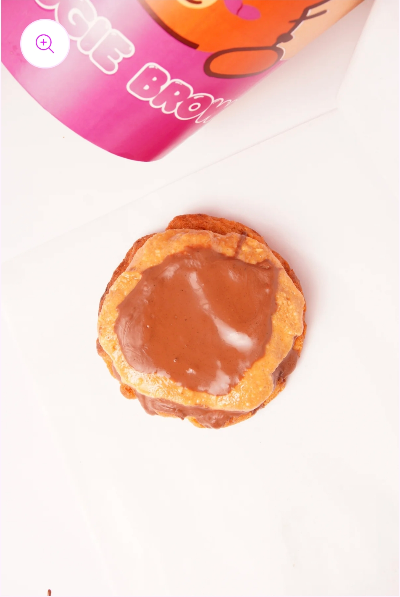 Top-down view of Peanut Buttercup Cookie from Boogie Brown